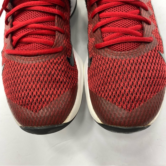 NIKE LEBRON WITNESS 4 Men’s 8.5 Basketball Shoes Red Black Athletic Sneakers - Picture 11 of 15